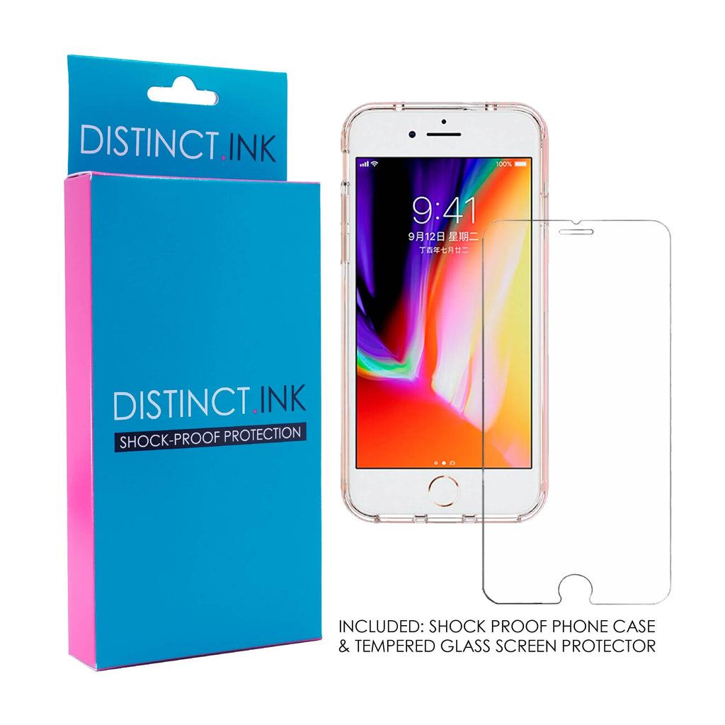 Clear Shockproof Hybrid Case for iPhone 7 PLUS / 8 PLUS with Tempered Glass Screen Protector H155426