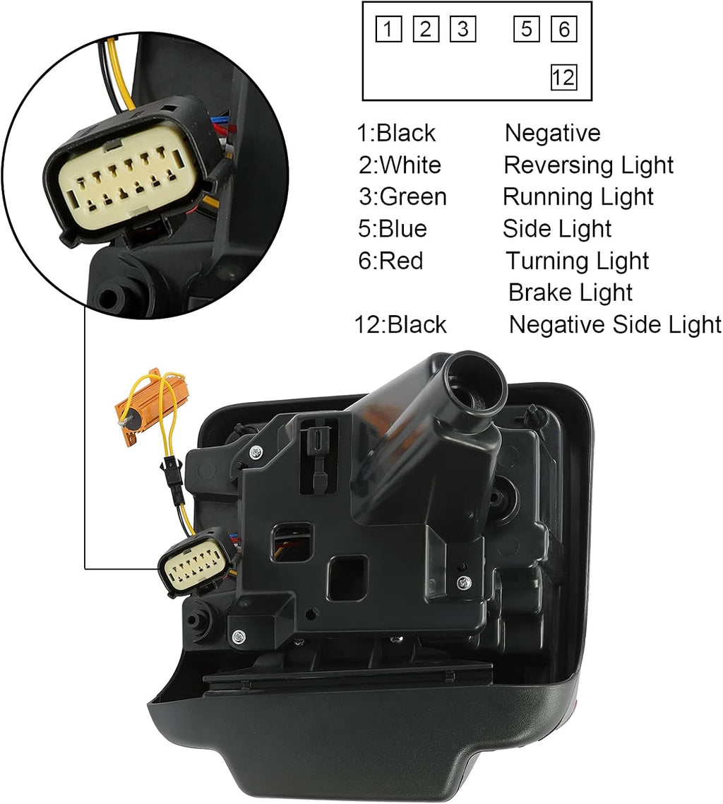 LED Dynamic Tail Light Assembly Set N3885