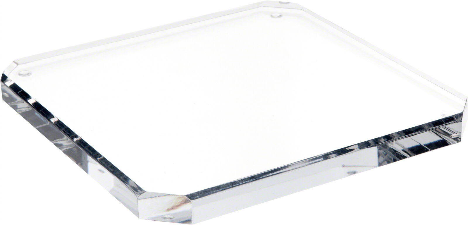 Clear Acrylic Beveled Display Base 2 Pack Y7190