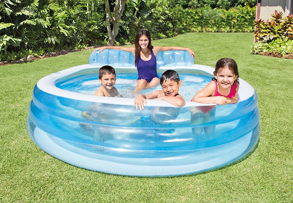 Inflatable Family Lounge Pool, 90" x 86" x 31" K571385