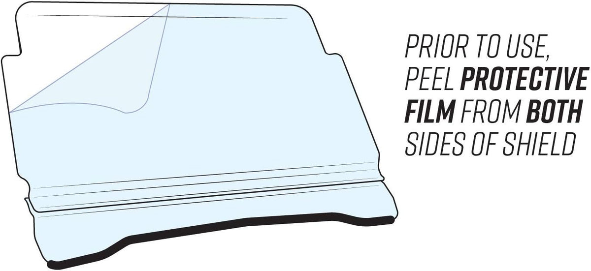Heavy Duty Full Windshield, 1/4 Thick Polycarbonate V790