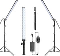 2-Pack Dimmable 5500K LED Video Light Stick Kit with 79-inch Light Stand P97991