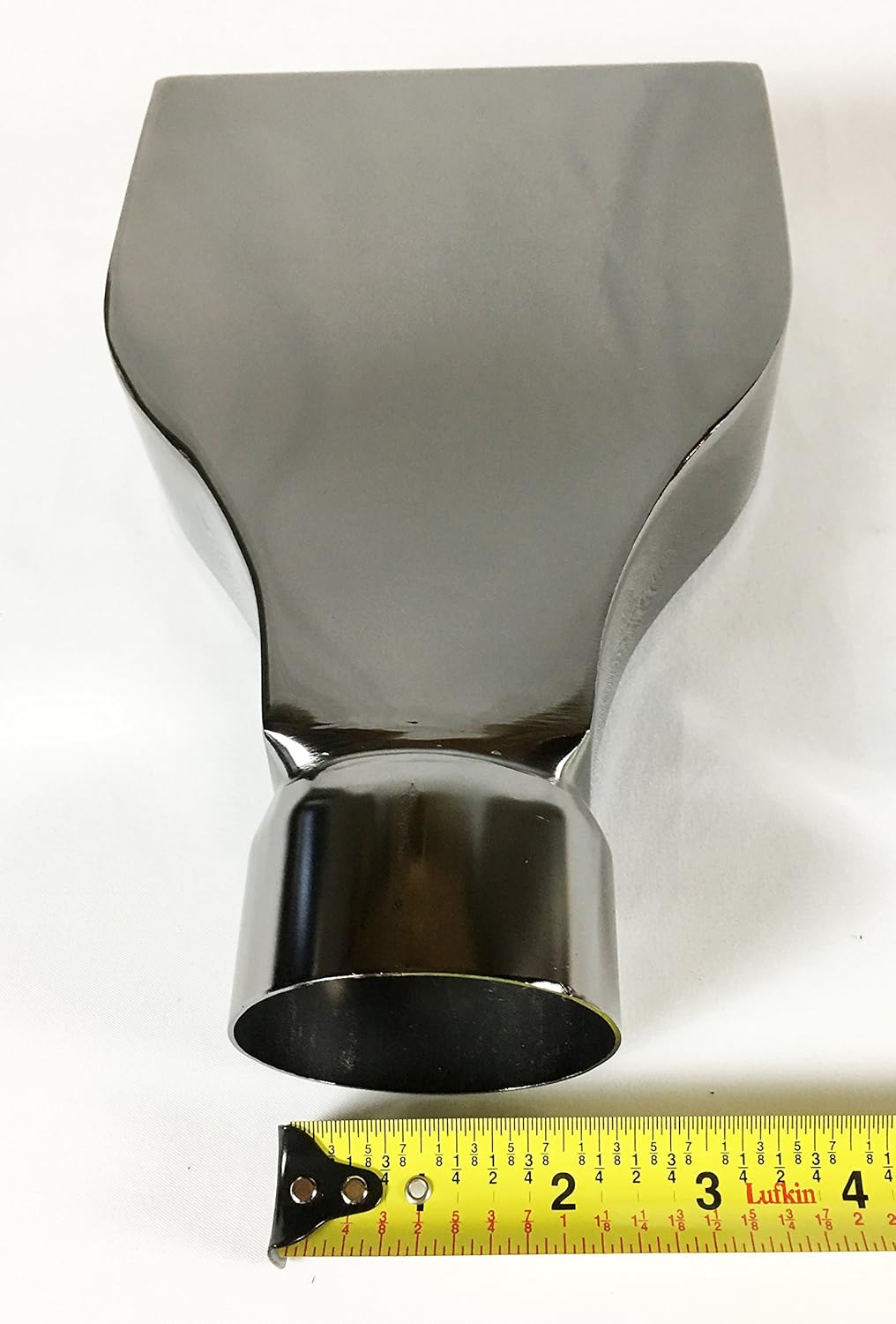 2.50" Inlet 2.25" Outlet Stainless Black Chrome Exhaust Tip Pack of 2 X147