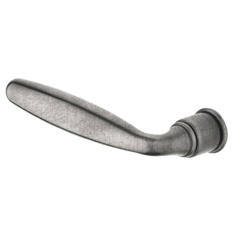 Distressed Antique Nickel Single Left Hand Estate Lever C49304