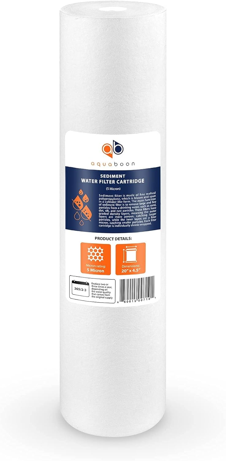 5 Micron 20 x 4.5 Carbon Block & Sediment Replacement Filter Cartridges Set H591306