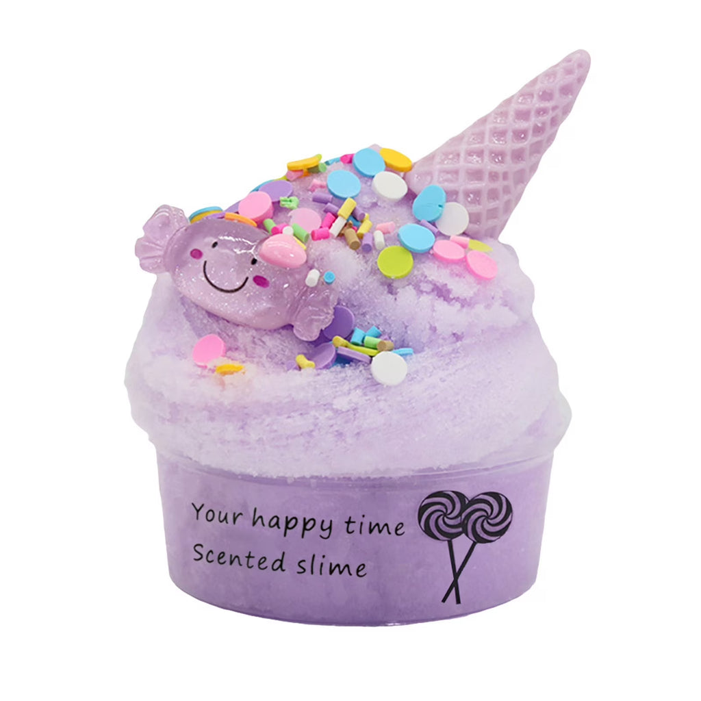 Scented Butter Slime Kit with Candy, Ice Cream, Fruit Charms Q730498