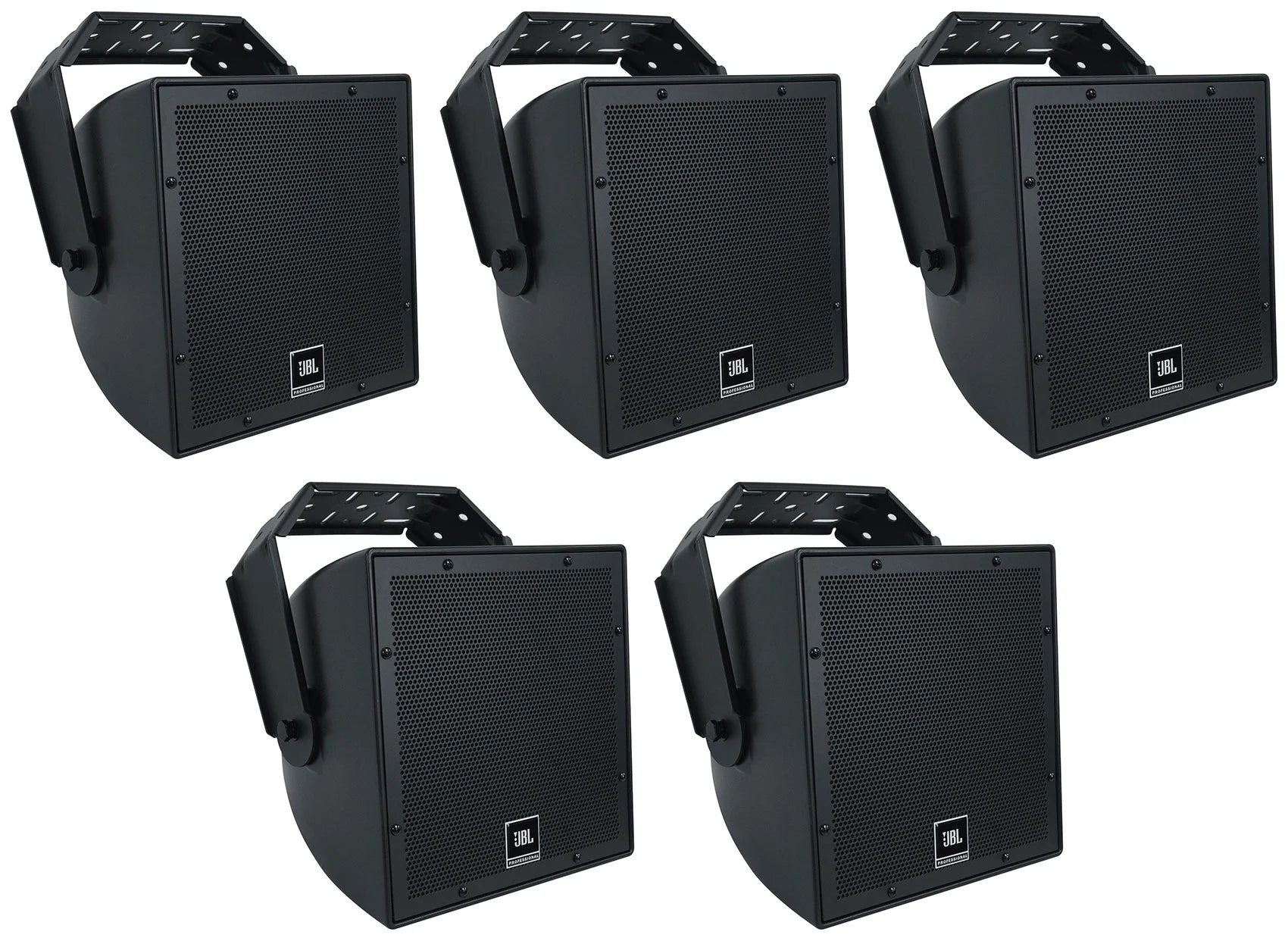 8" Black Indoor/Outdoor Surface Mount Speakers F42776