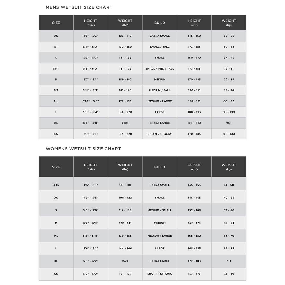 Black Medium/Large Wetsuit L17733