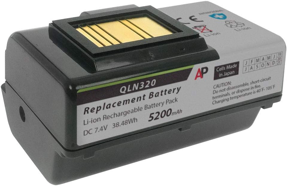 5200 mAh Replacement Battery for QLn320 & QLn220 Printers Q245283