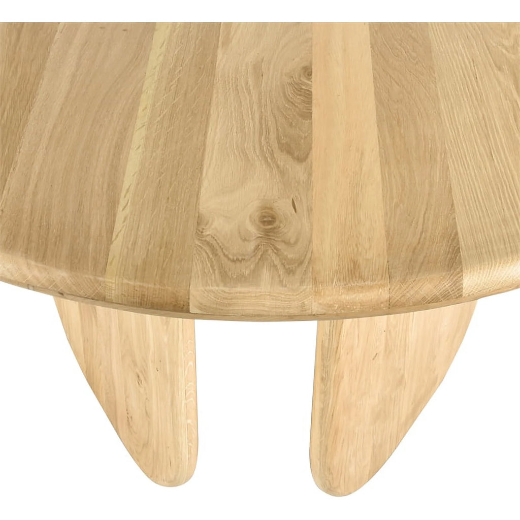 Mid-Century Wood Dining Table in White Oak/Natural Oak R343