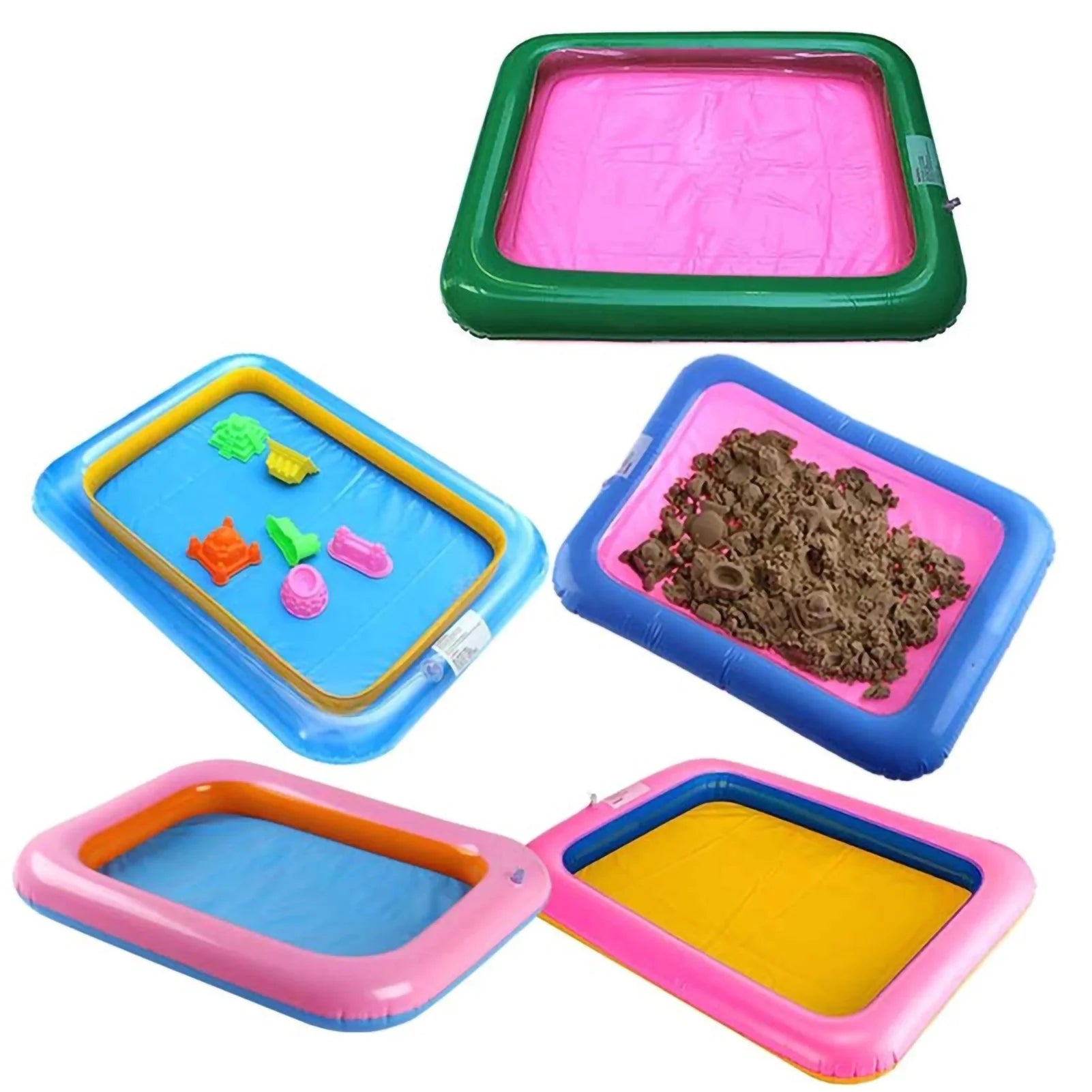 Kid Square Inflatable Sandbox Tray Play Toy S965