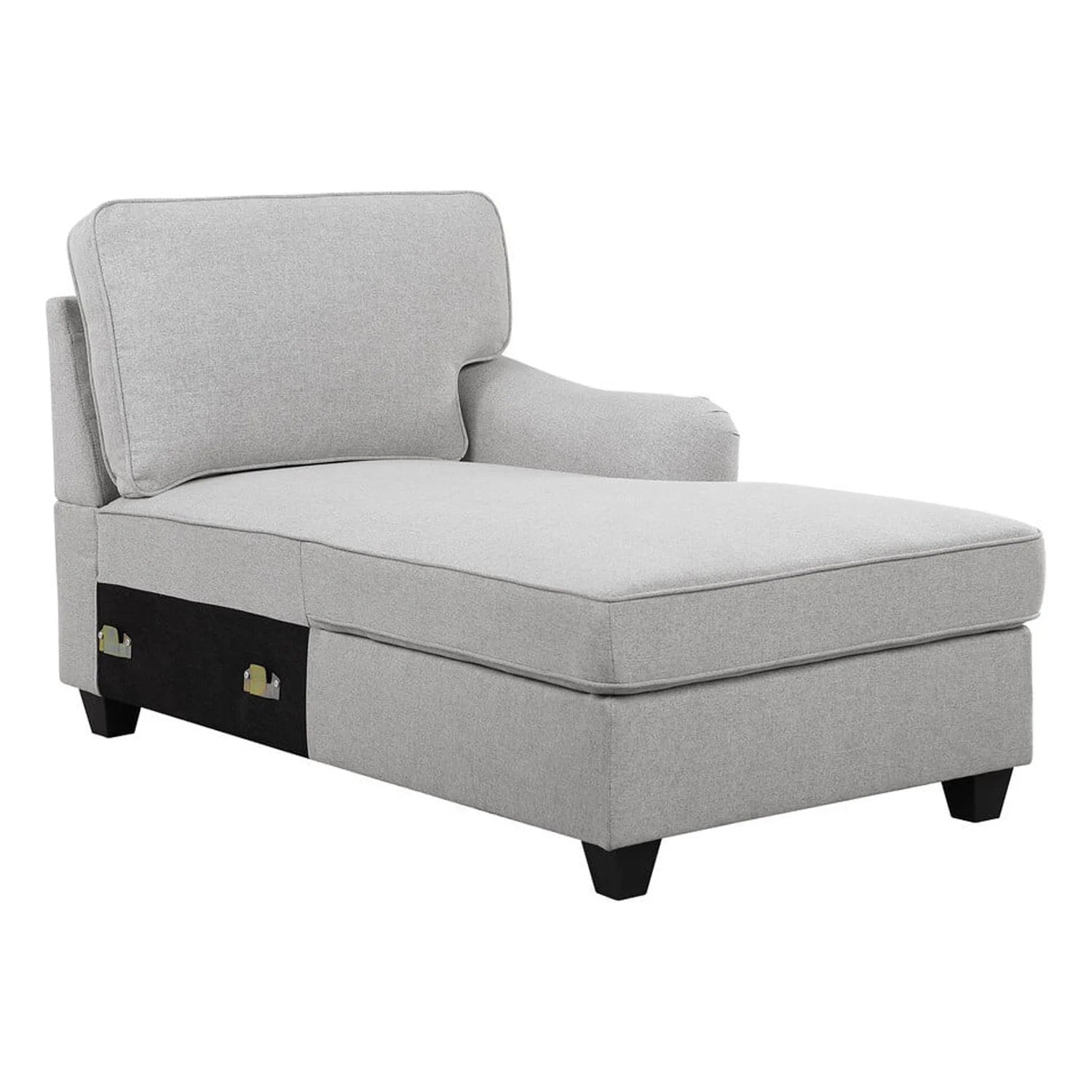 Dark Gray Linen 5Pc Modular Sectional Sofa P3071
