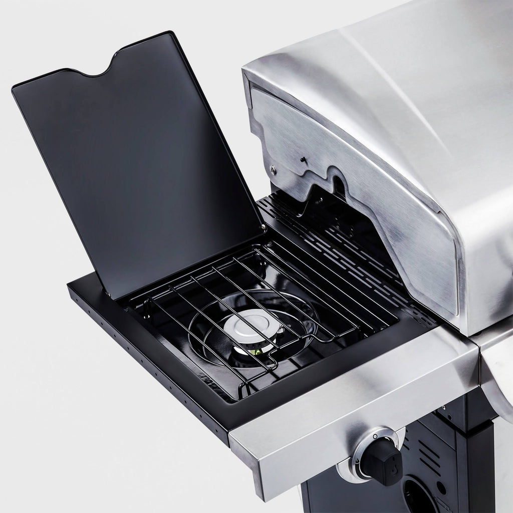 5 Burner Cabinet Gas Grill - Black/Silver D732370