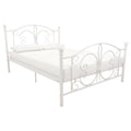 White Full Metal Bed V4685