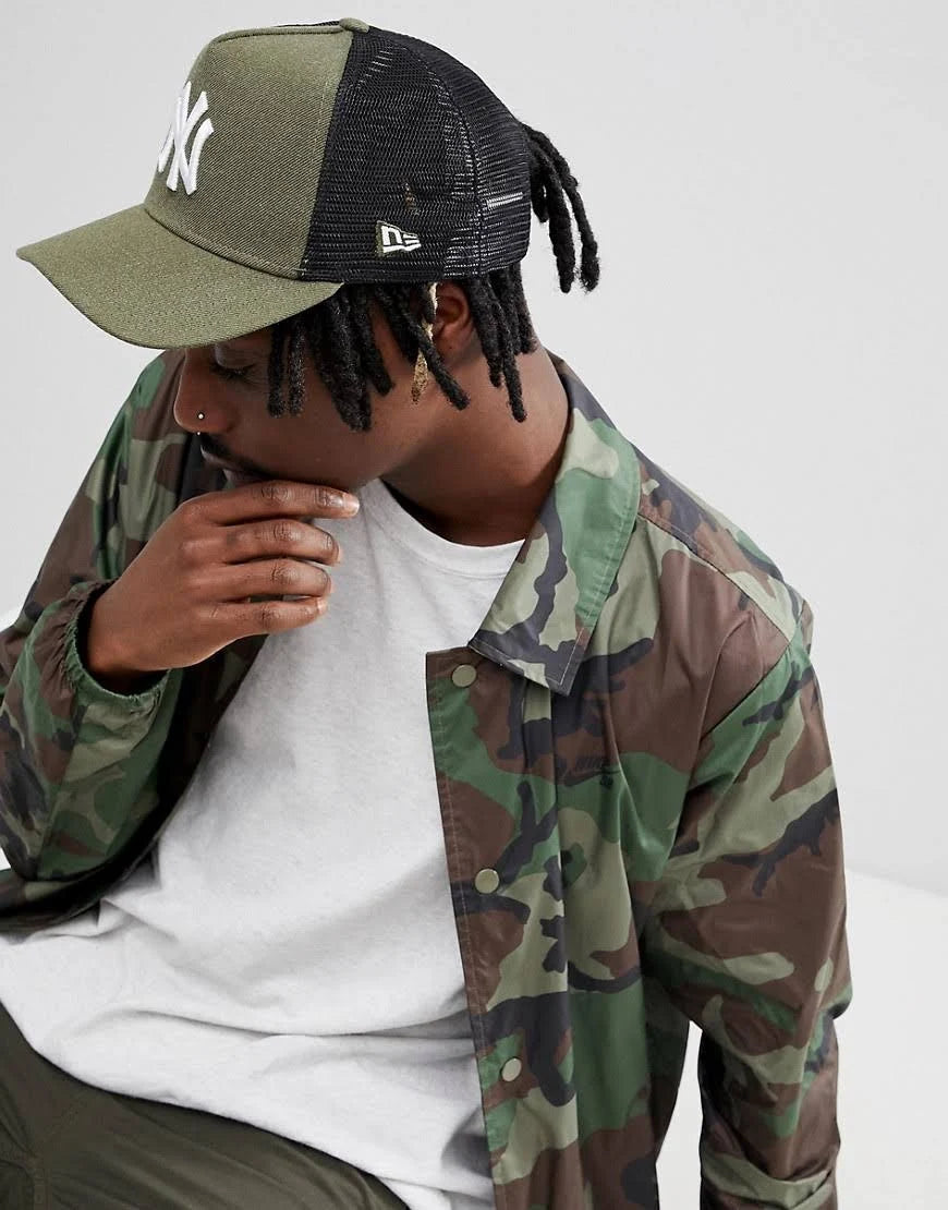 Heather Olive Adjustable Trucker Cap C18027