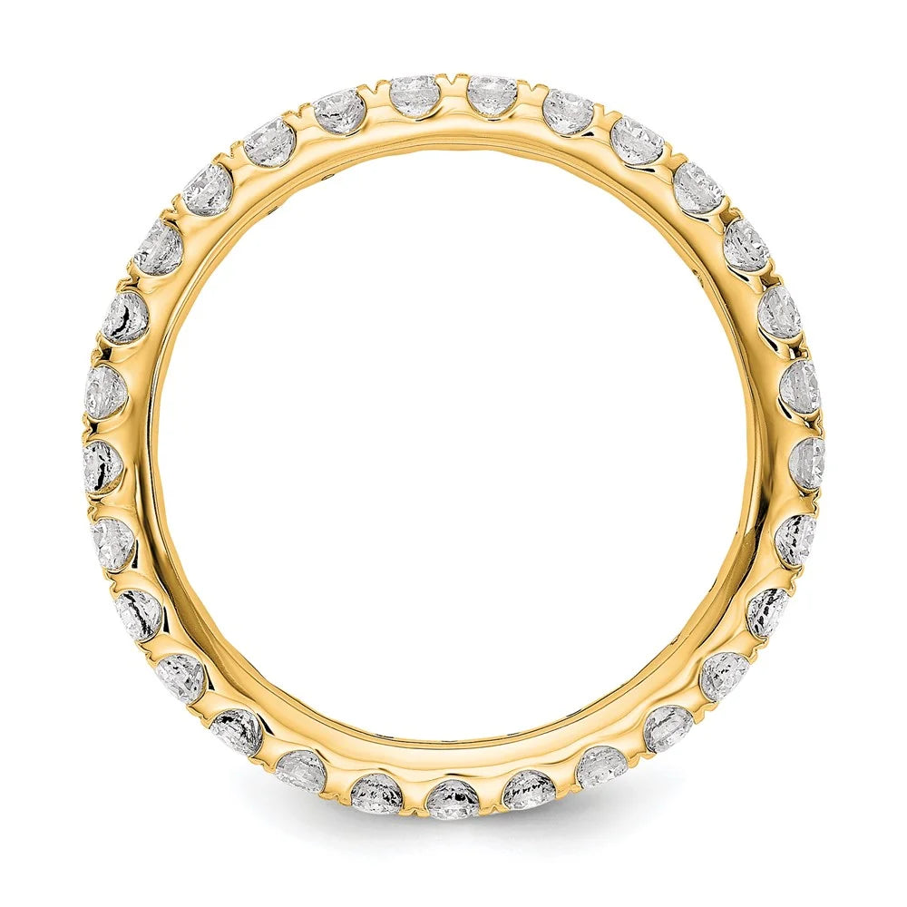 14K 1 carat Lab Grown Diamond Eternity Ring D7221