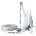13 Lb Galvanized Fluke Boat Anchor Kit with Chain and Rope Y420