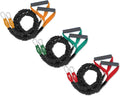 Resistance Bands Exercise Cords Three Sets 2-7, 12, 18 Pounds Q510