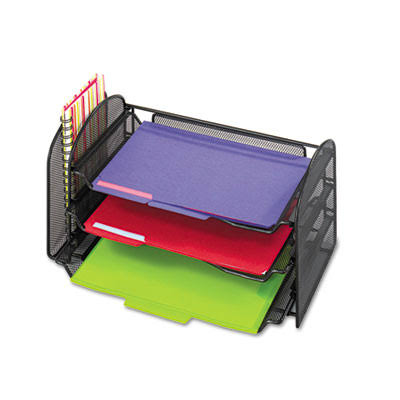 Onyx Mesh Desktop Organizer Black V810