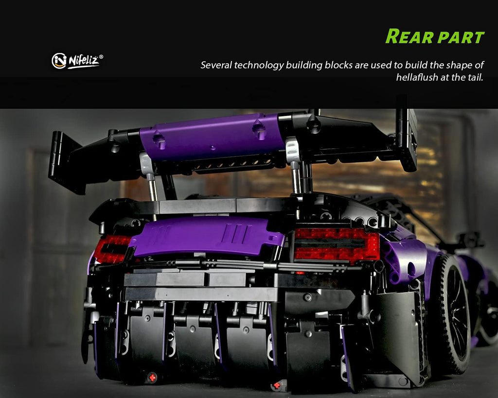 1:8 Scale Sports Car Building Blocks Model (3850 Pcs) E225