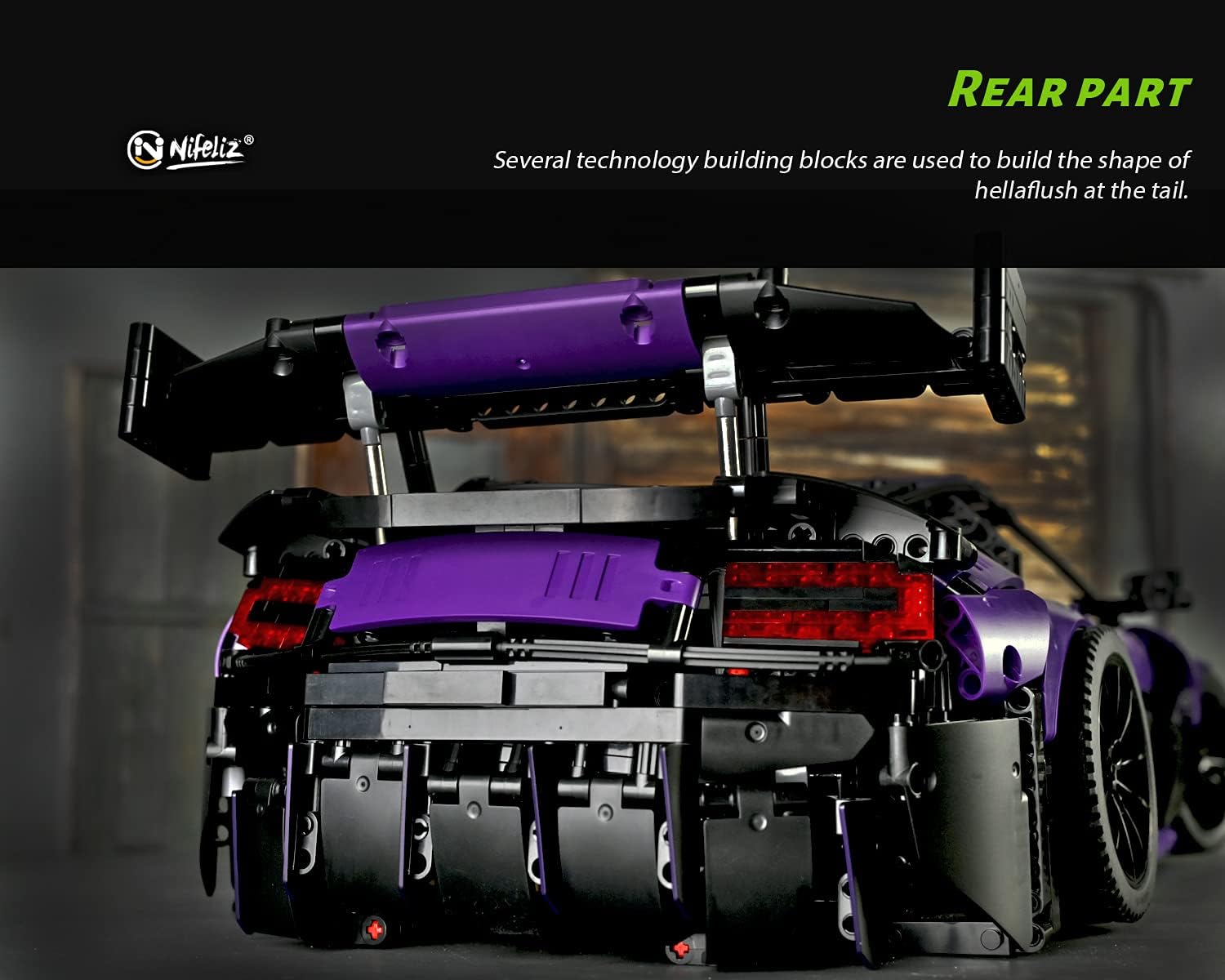 1:8 Scale Sports Car Building Blocks Model (3850 Pcs) E225