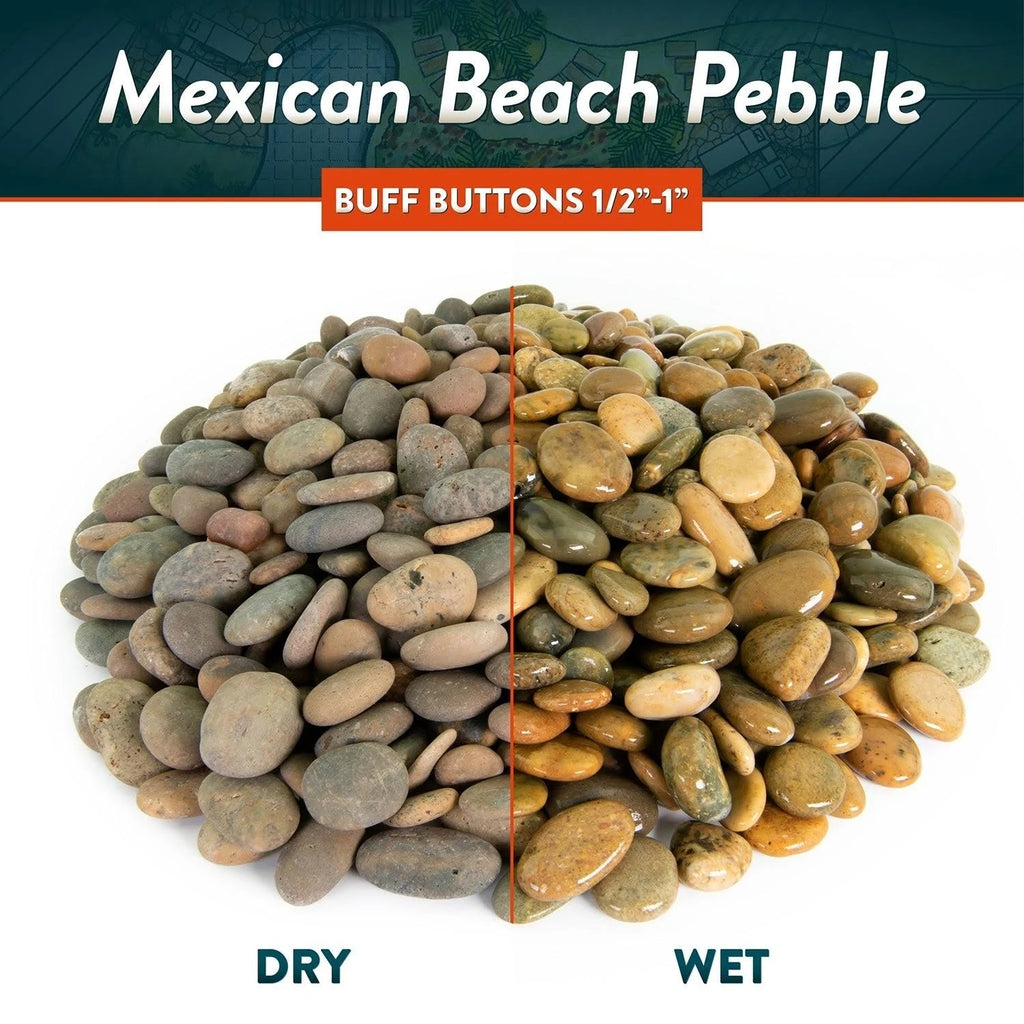40 lbs Smooth Round Stones U557