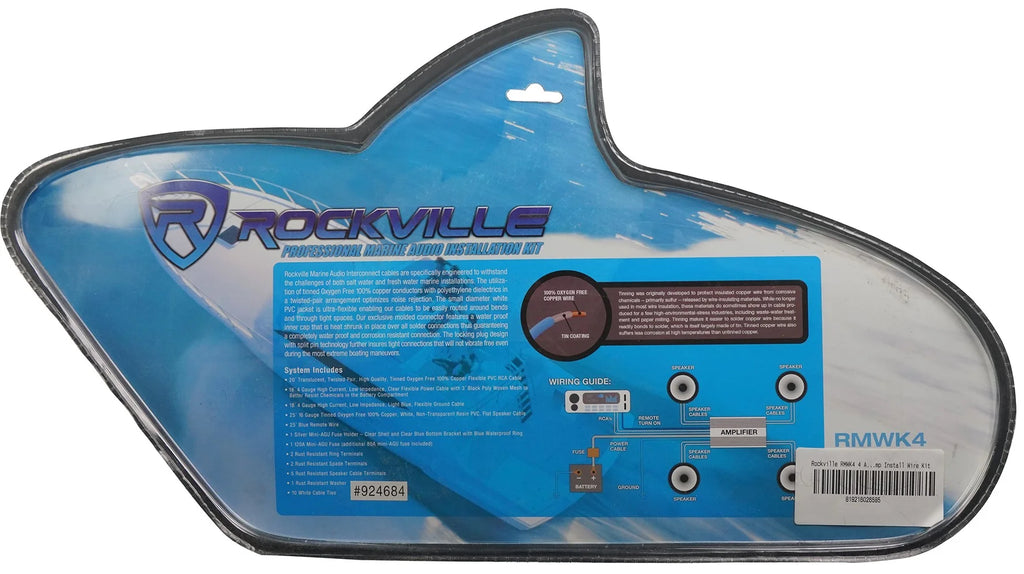 Dual 8" Wakeboards, 6.5" Speakers, 6-Channel Amplifier, Amp Kit T63876