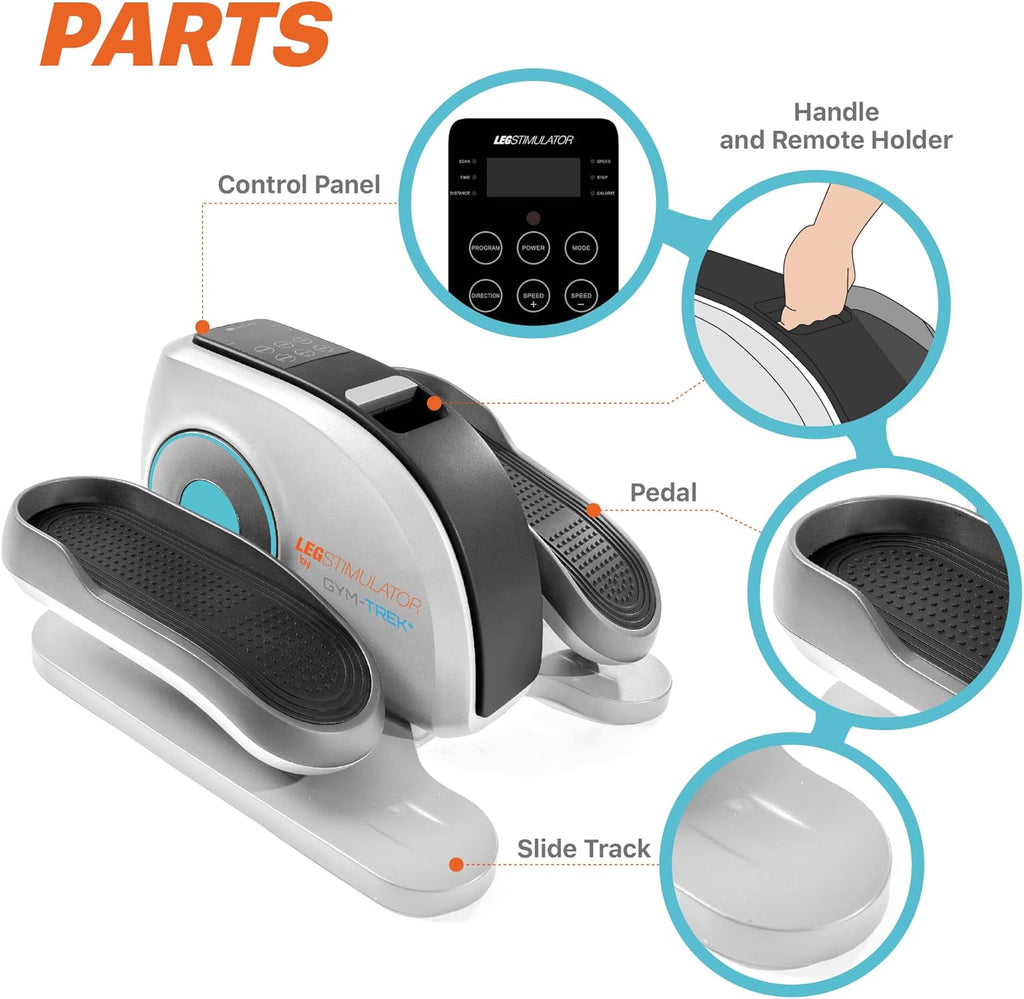 Portable Electric Pedal Exerciser with Remote Control and LCD Monitor Z48856