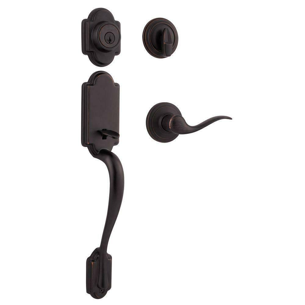 Single Cylinder Handleset with Lever, Venetian Bronze H419