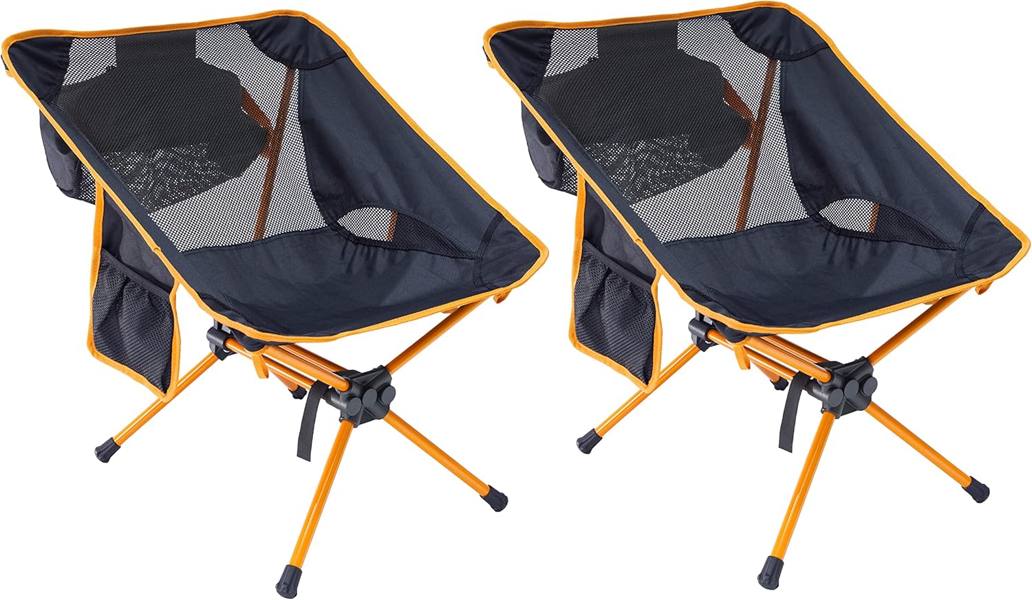 Compact Folding Camping Chair 2 Pack T619495