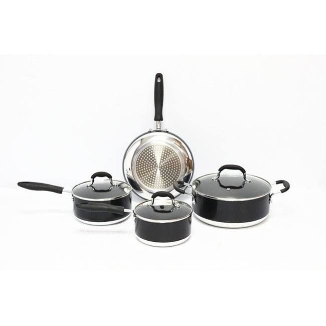 7 Piece Non-Stick Cookware Set, Red X53797