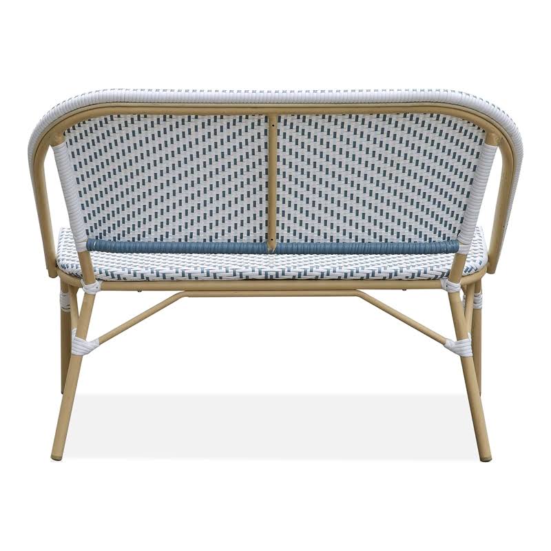 Blue Aluminum Patio Loveseat A2463