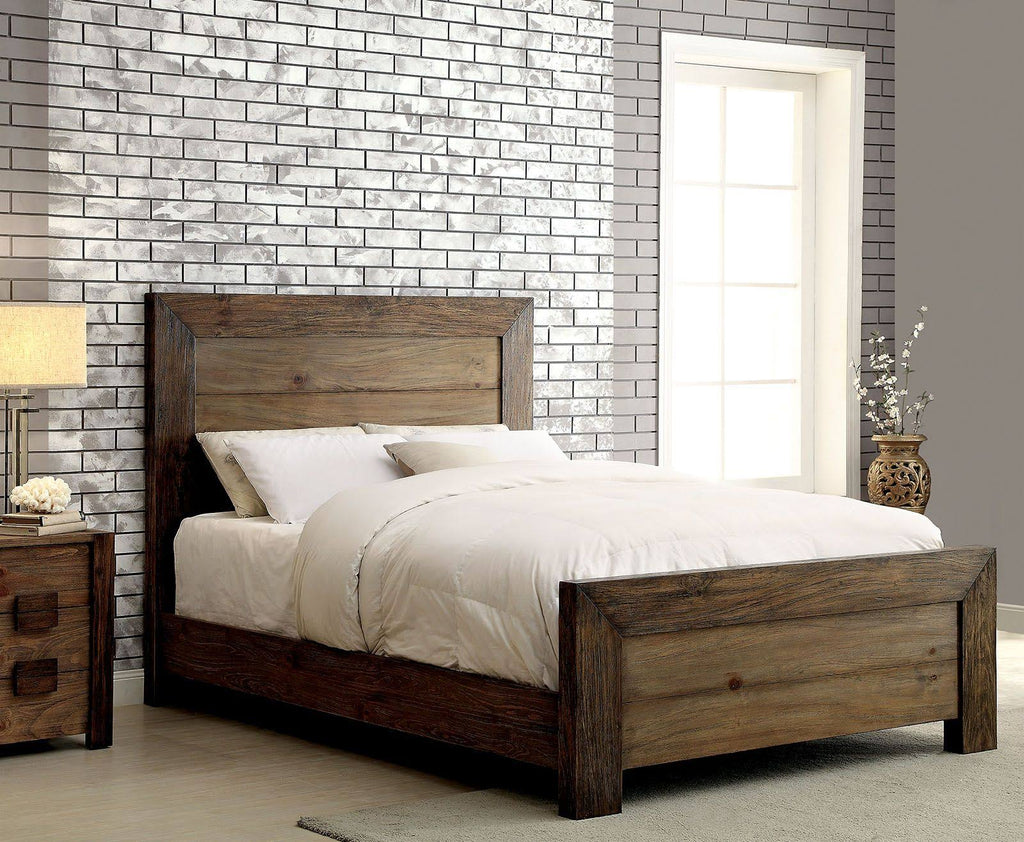 Rustic Natural King Panel Bed L69841