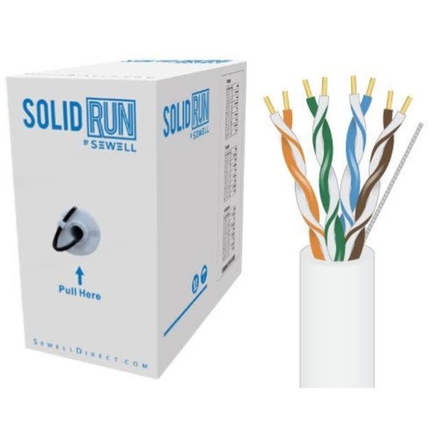 SolidRun by Cat5e Bulk Cable 250-Feet White G464