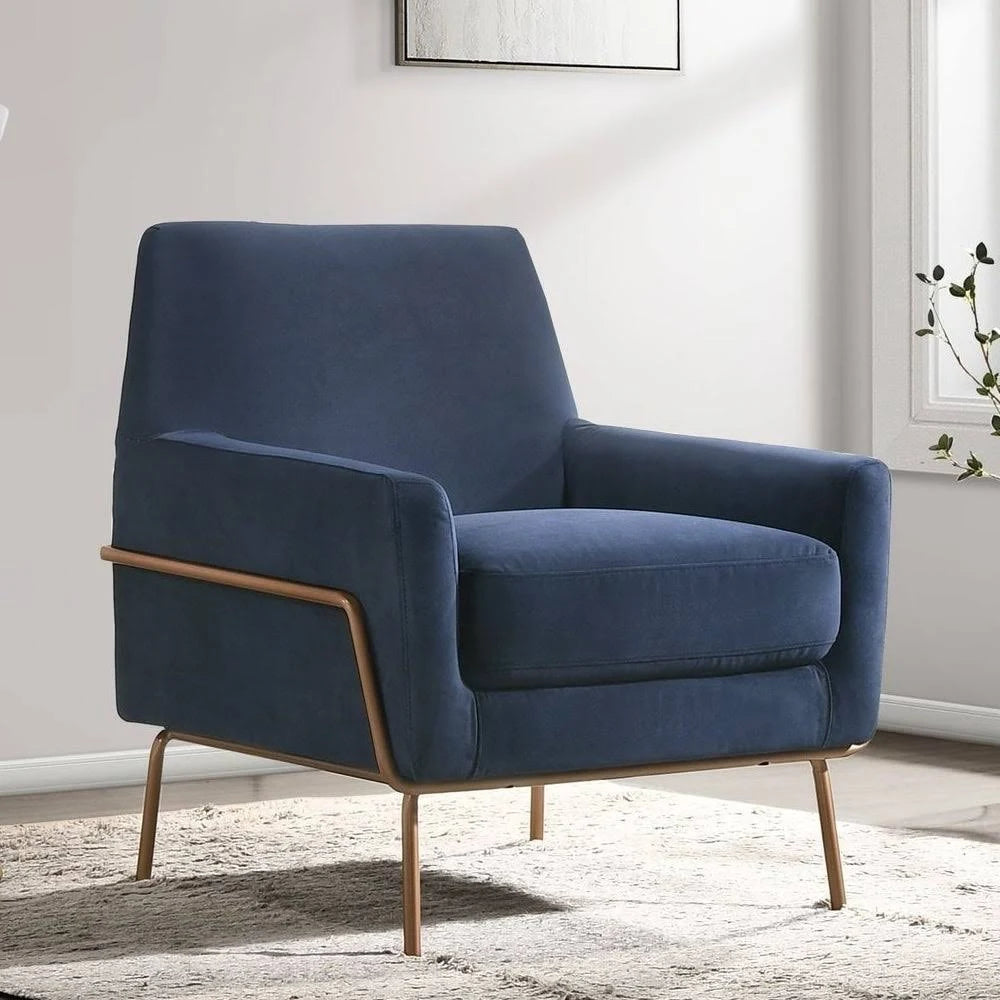 Blue Accent Arm Chair N7576