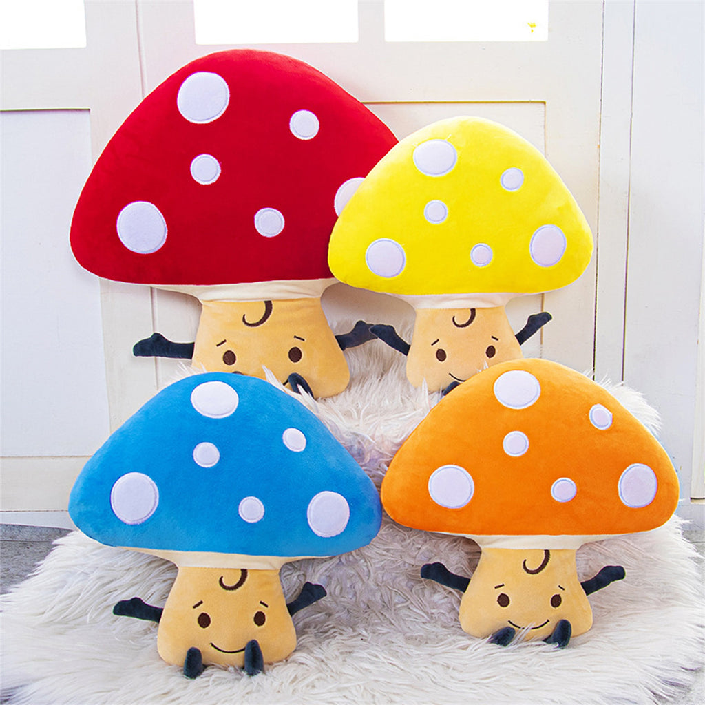 Plush Mushroom Throw Pillow Stuffed Dolls Toys B835