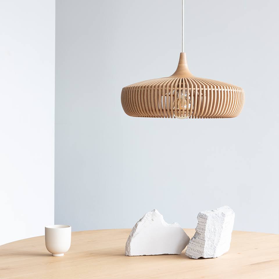 Oak Wood Ceiling Lampshade C526