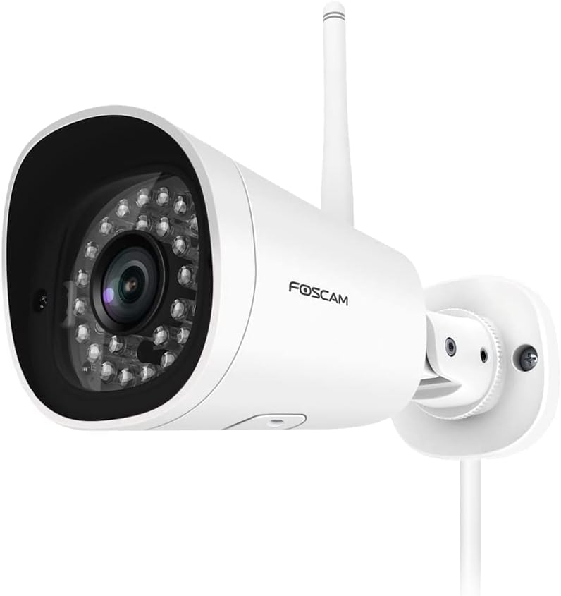 Outdoor Security Camera, 1080P WiFi, Night Vision, IP66 Weatherproof, Black F50710