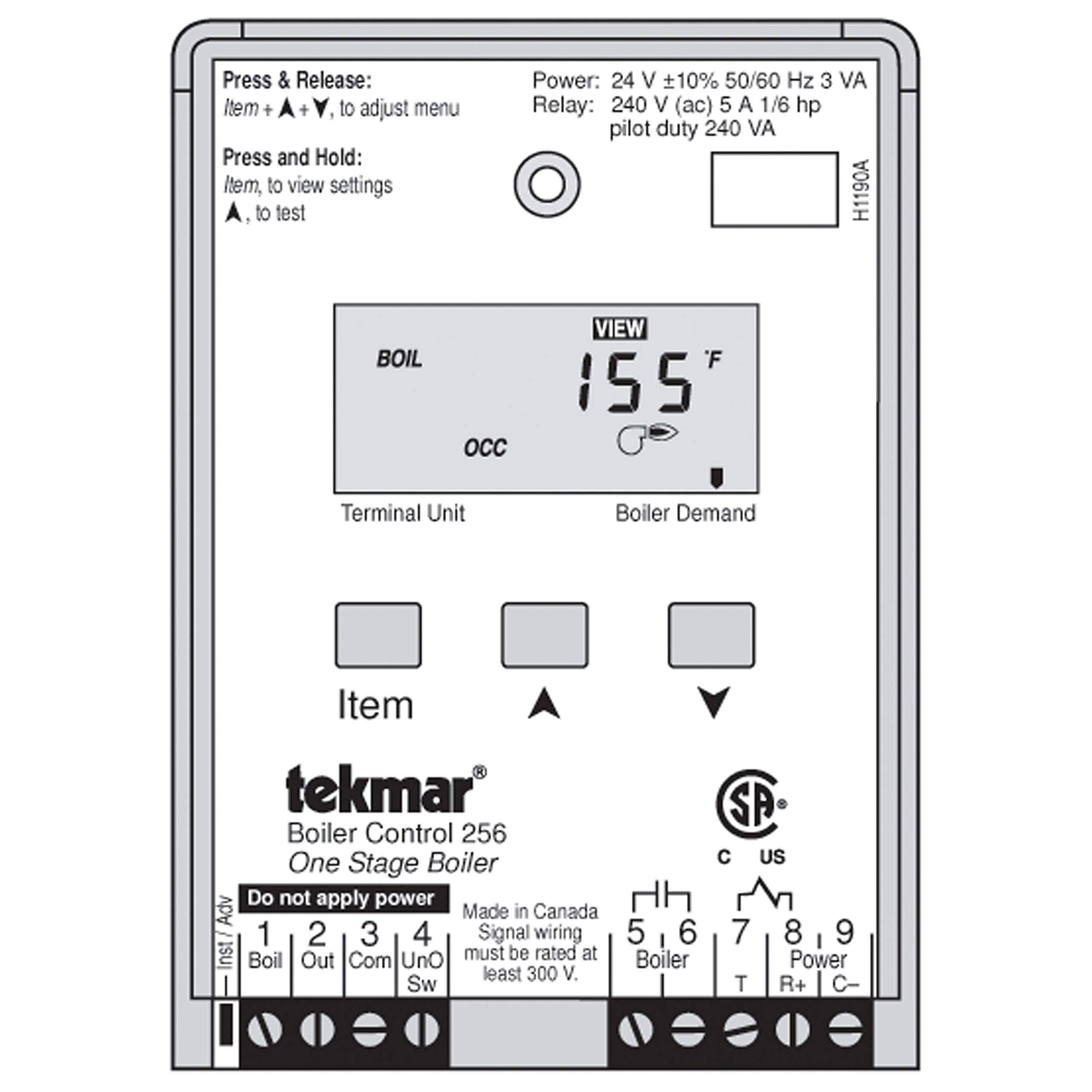 One Stage Boiler Control E317269