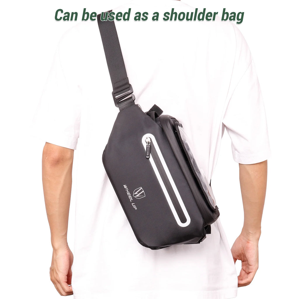 Handlebar Storage Pouch with Touchscreen Phone Holder P9289