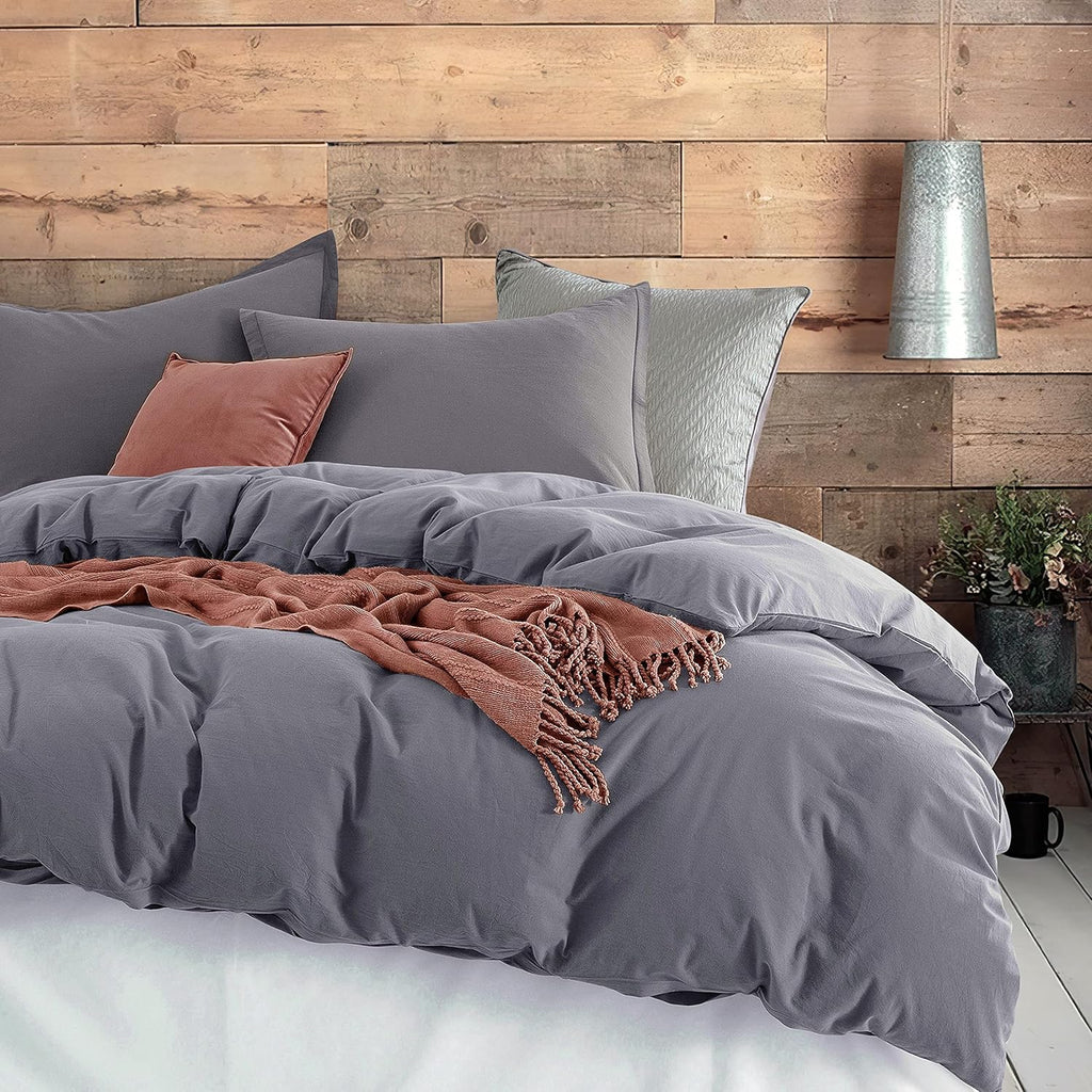 Rust Queen Cotton Duvet Cover Set N815689