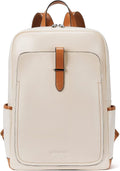 Black Leather Laptop Backpack 15.6 inch D788
