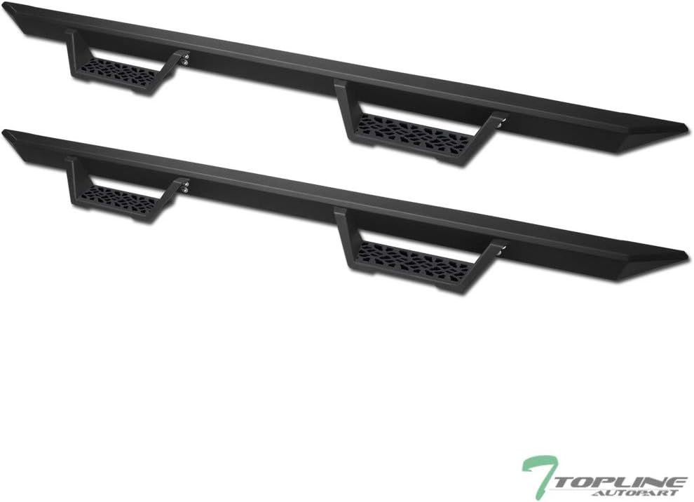 Matte Black Steel Modular Drop Step Side Nerf Bars F248