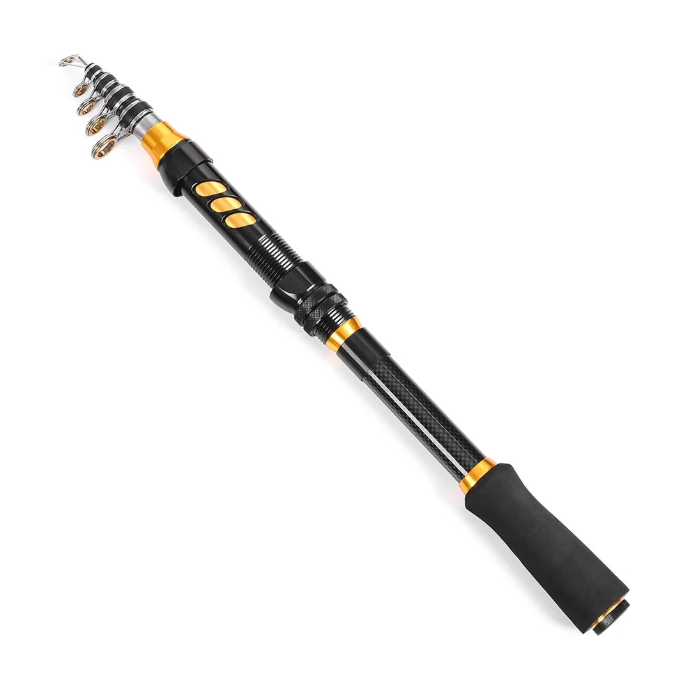 Carbon Fiber Telescopic Fishing Rod and Reel Combo H205306