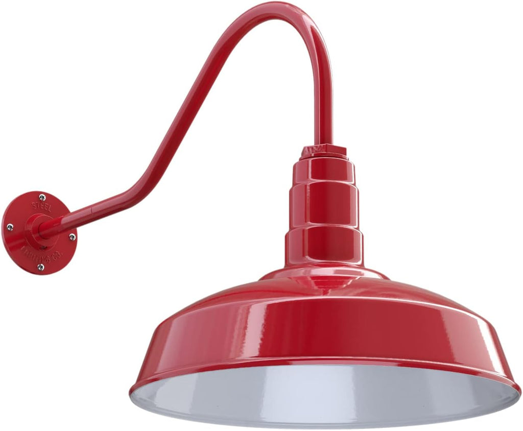 Matte Black Gooseneck Barn Light G3639