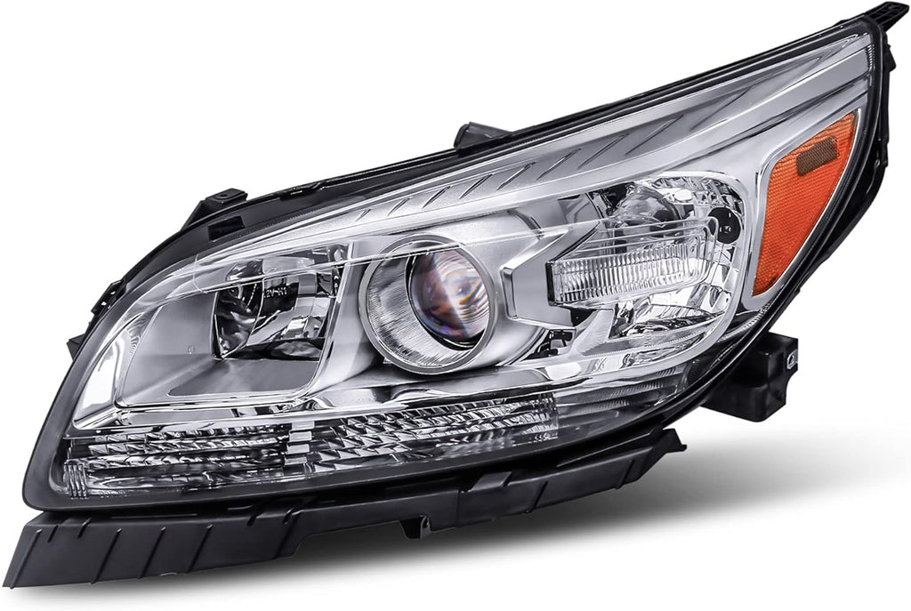 Left Headlight Assembly for 2013 2014 2015 Chevy Malibu Chrome Housing J775