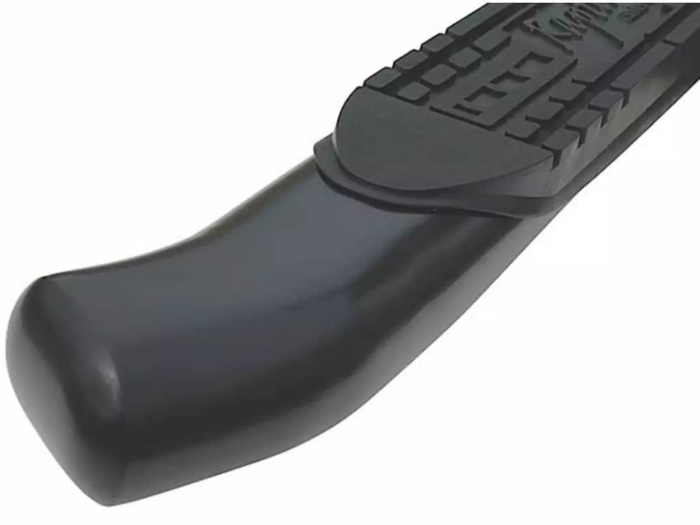Black Curved Oval Side Step Bars S302