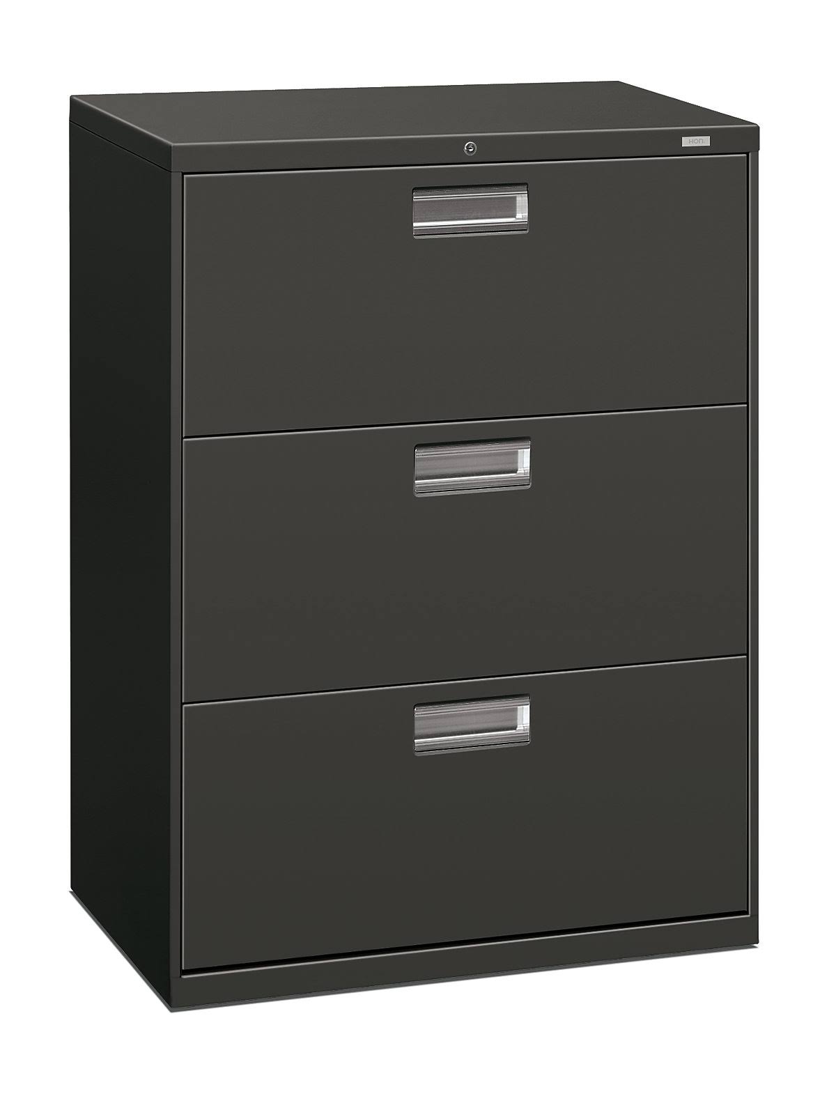 Charcoal Three-Drawer Lateral File Z77010