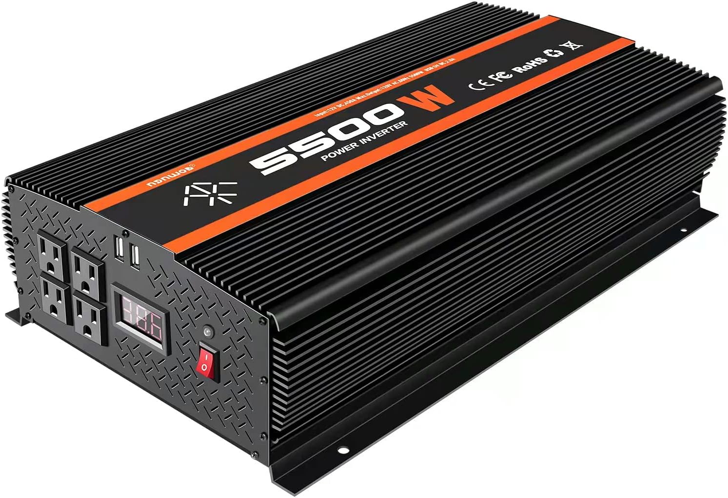 5500W Power Inverter 12V to 110V DC to AC F63518