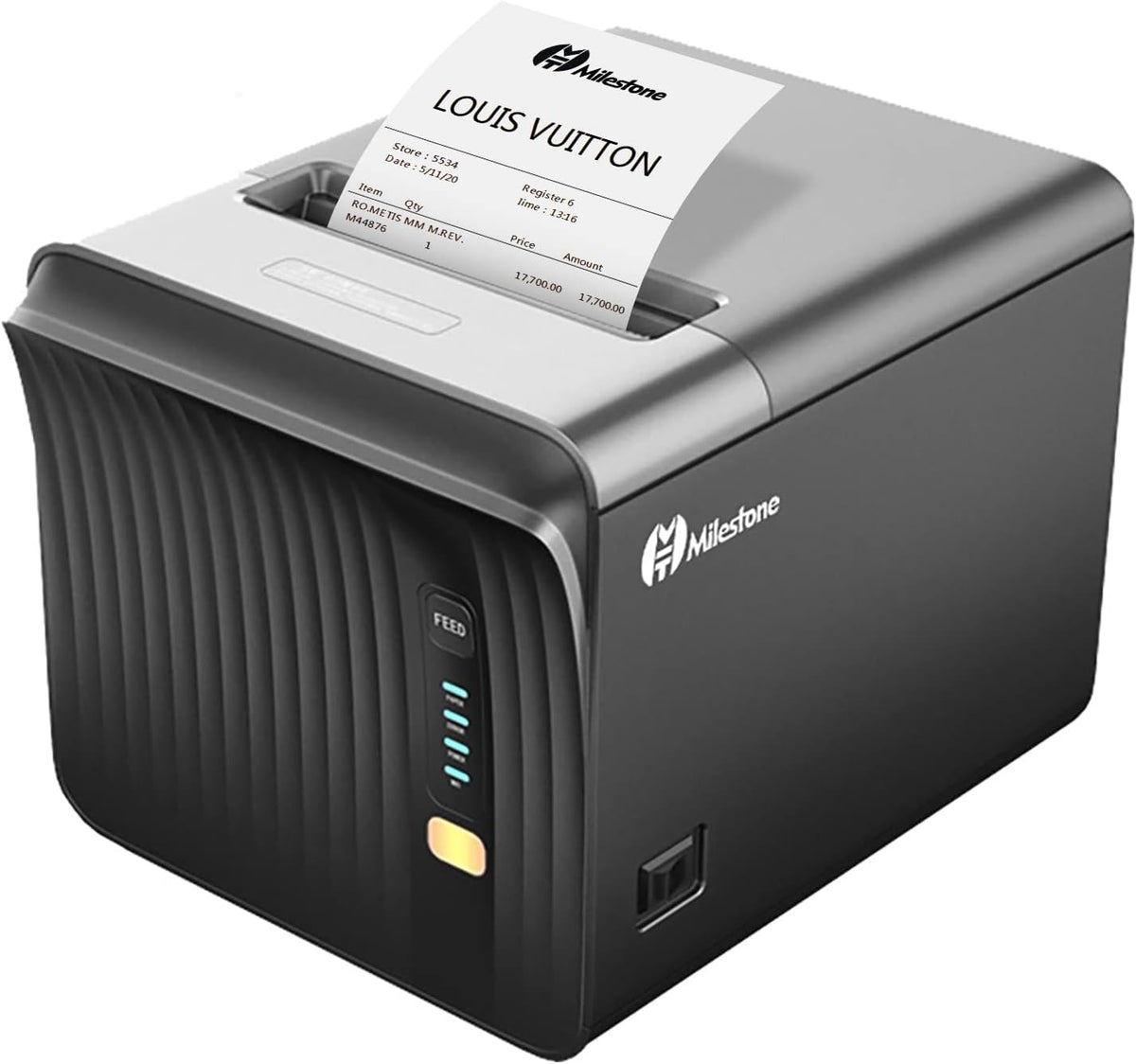 Thermal Receipt Printer with Auto Cutter, USB Serial Ethernet LAN, ESC/POS E53903